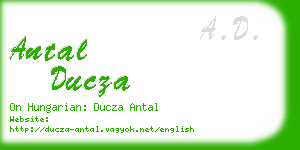 antal ducza business card